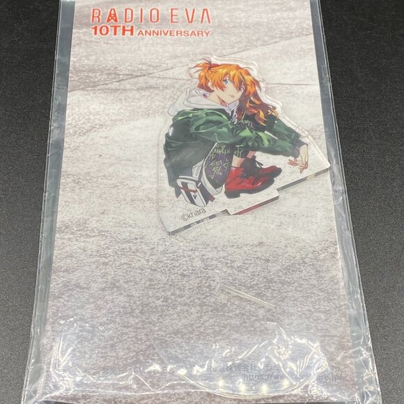 Shin Evangelion Radio Eva Asuka Langley Acrylic Stand 10th Anniversary New - Picture 1 of 4